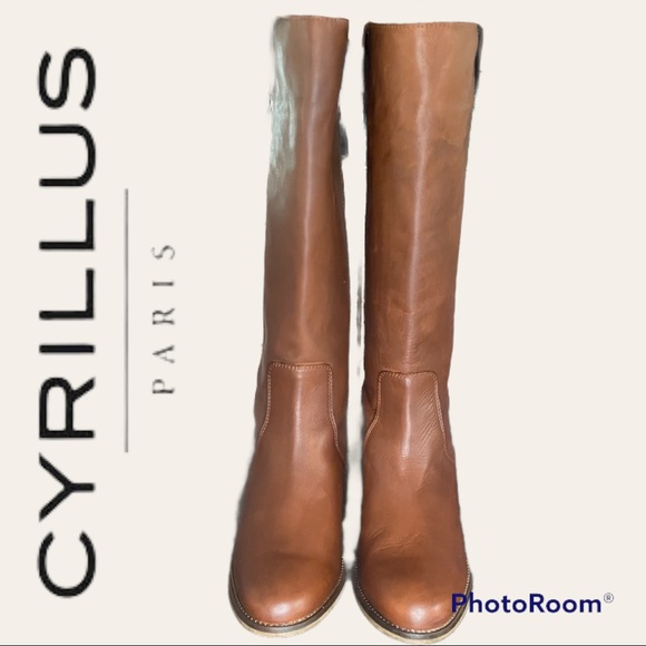 🎉HP🎉RARE! Cyrillus Paris Portuguese Made Leather Riding Boots - Picture 6 of 7